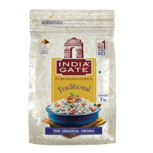 India Gate Traditional Pure Basmati Rice (1kg)